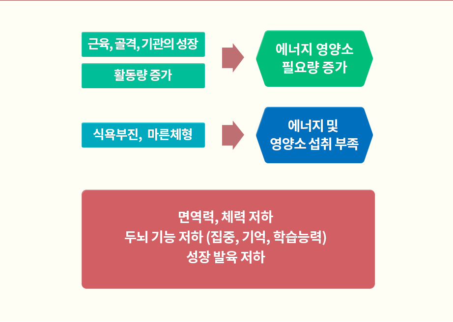 소아 식욕부진/ 저체중의 문제점